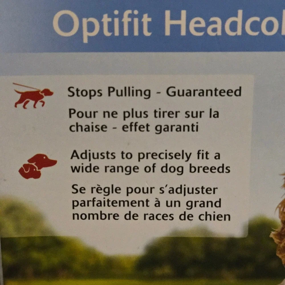 Halti Optifit Headcollar Medium Black Red No-Pull Dog Training Harness Padded
